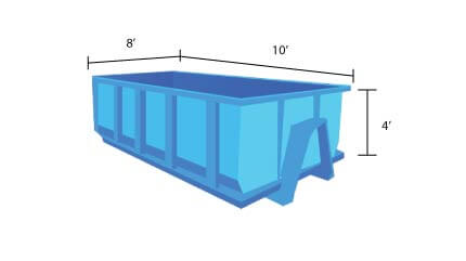 10-yard dumpster rental measurements